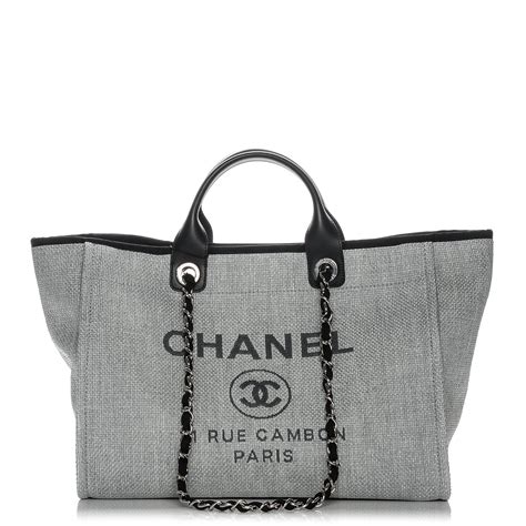 chanel canvas large deauville tote price|chanel deauville tote large size.